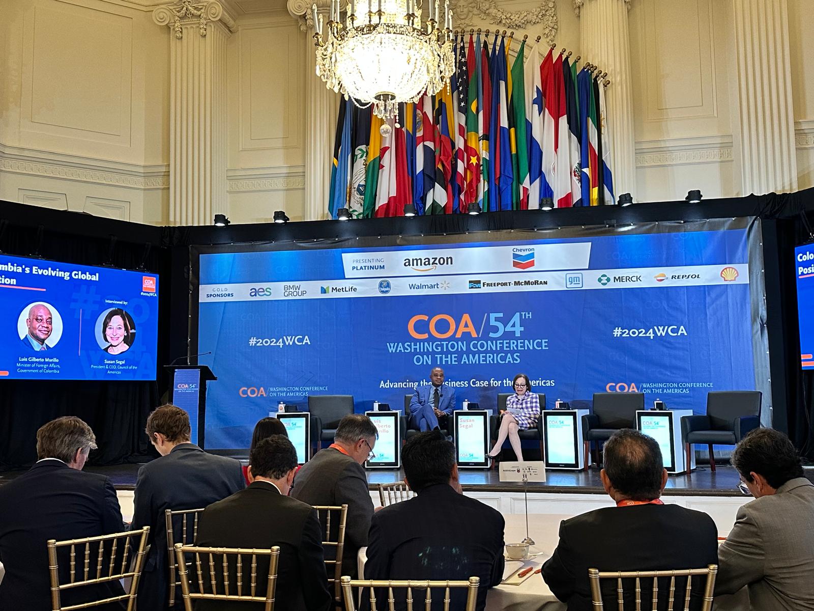 Canciller (e) Luis Gilberto Murillo participó de la 54ª Conferencia Anual de Washington: Avanzando en el Caso de Negocios para las Américas