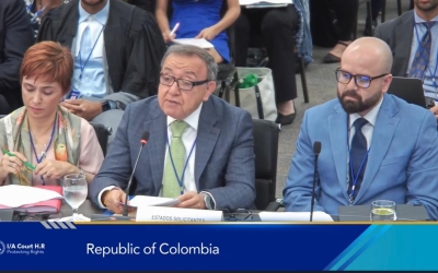 Colombia presentó argumentos orales en opinión consultiva ante la Corte Interamericana de Derechos Humanos sobre emergencia climática y Derechos Humanos