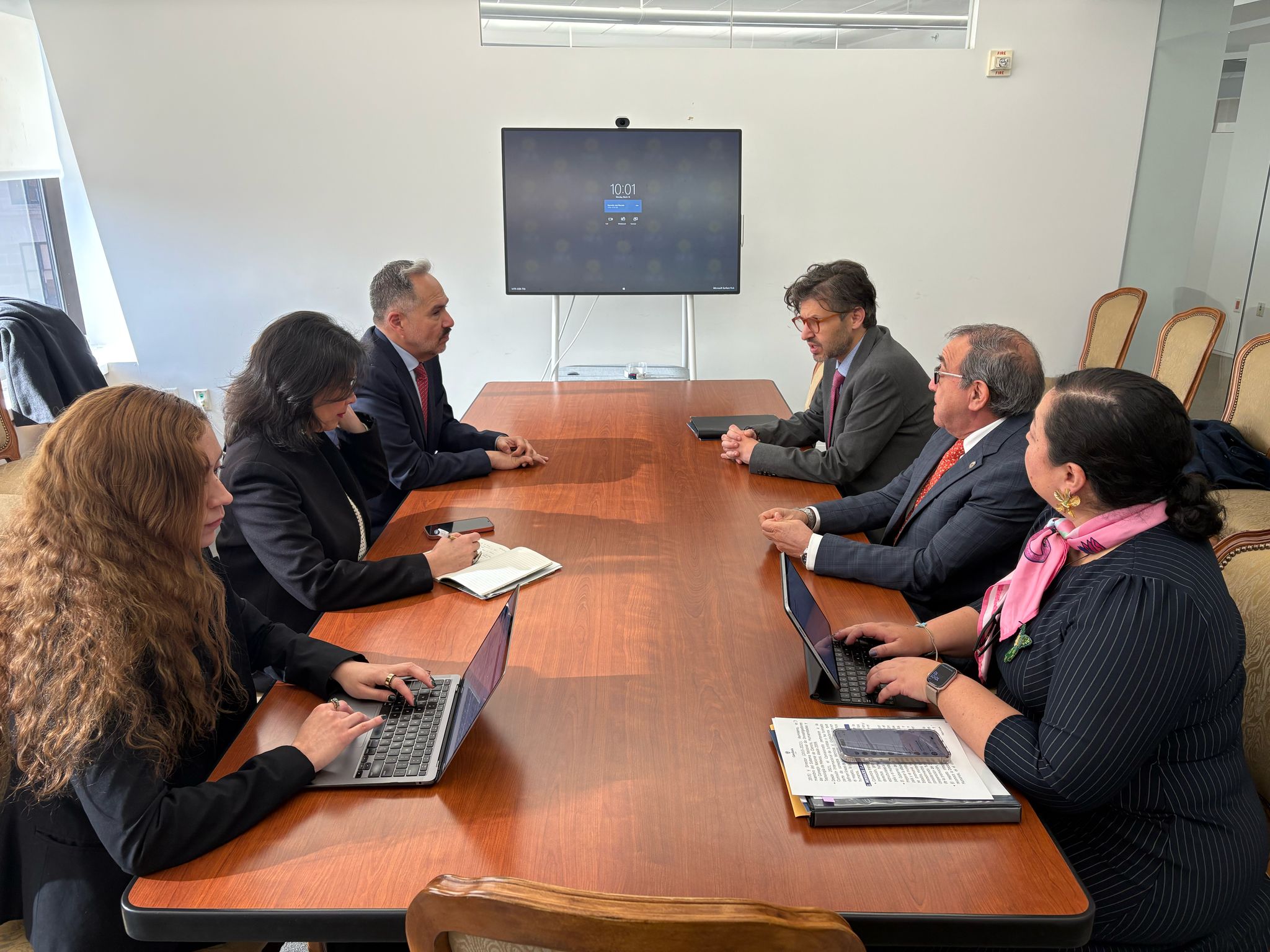 Encuentro con el presidente de la Comisión Interamericana de Derechos Humanos