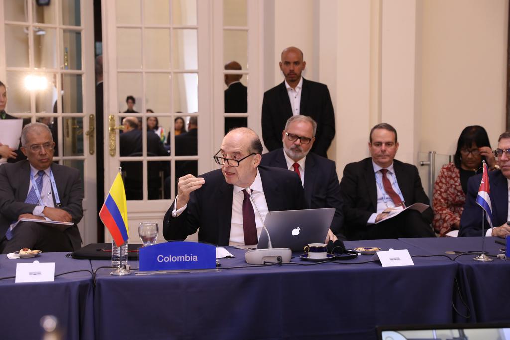 Canciller Leyva en reunión de Ministras y Ministros de Relaciones Exteriores de la CELAC
