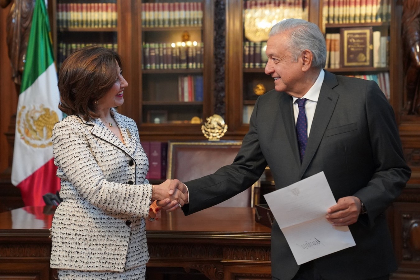 Embajadora de Colombia en México presentó cartas credenciales ante el Presidente de los Estados Unidos Mexicanos