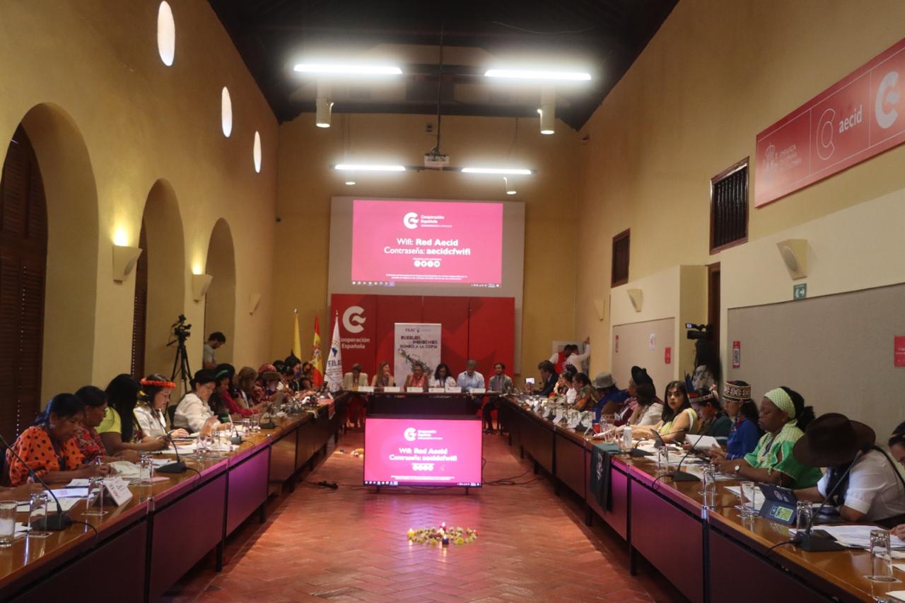 Reunión Iberoamericana de Organizaciones Feministas e Indígenas coordinada por la Oficina Regional de ONU Mujeres para las Américas y el Caribe y FILAC