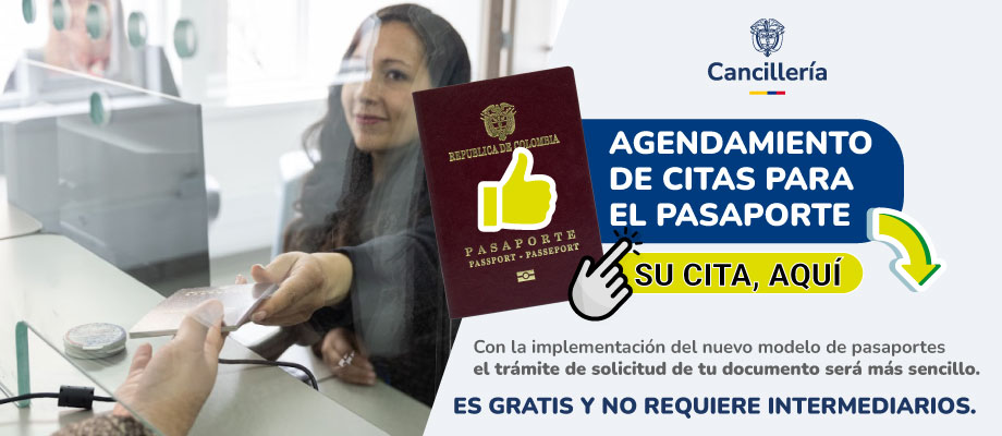 Realice el agendamiento de su cita para el trámite de Pasaporte