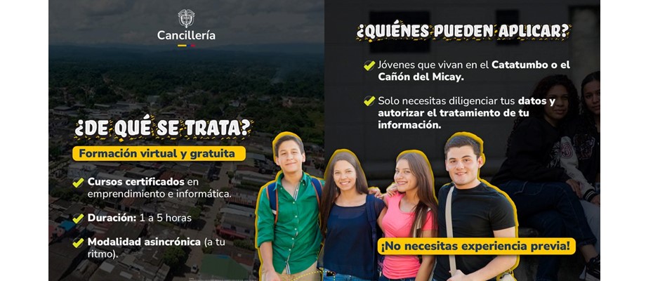 Canciller Laura Sarabia lideró gestión de 500 becas con la Universidad Internacional de La Rioja para jóvenes del Catatumbo y el Cañón del Micay