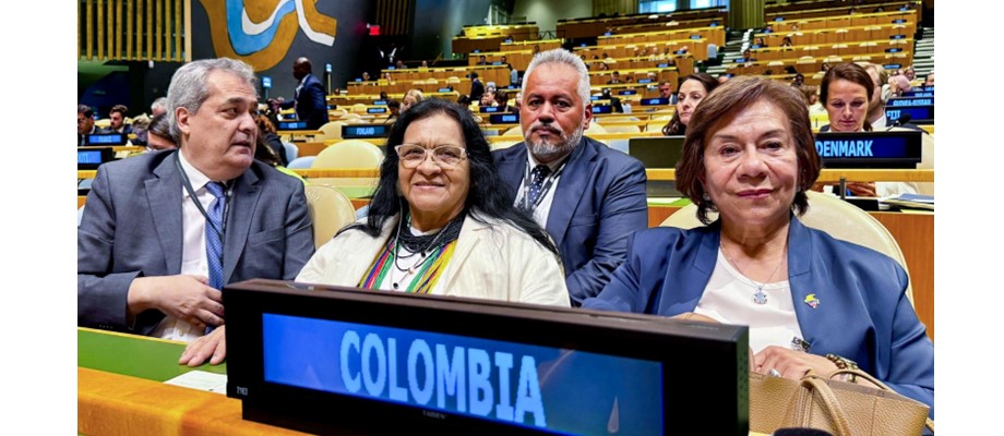Canciller (e) refuerza el liderazgo internacional de Colombia en la ONU y promueve la cooperación bilateral durante su gira en Nueva York
