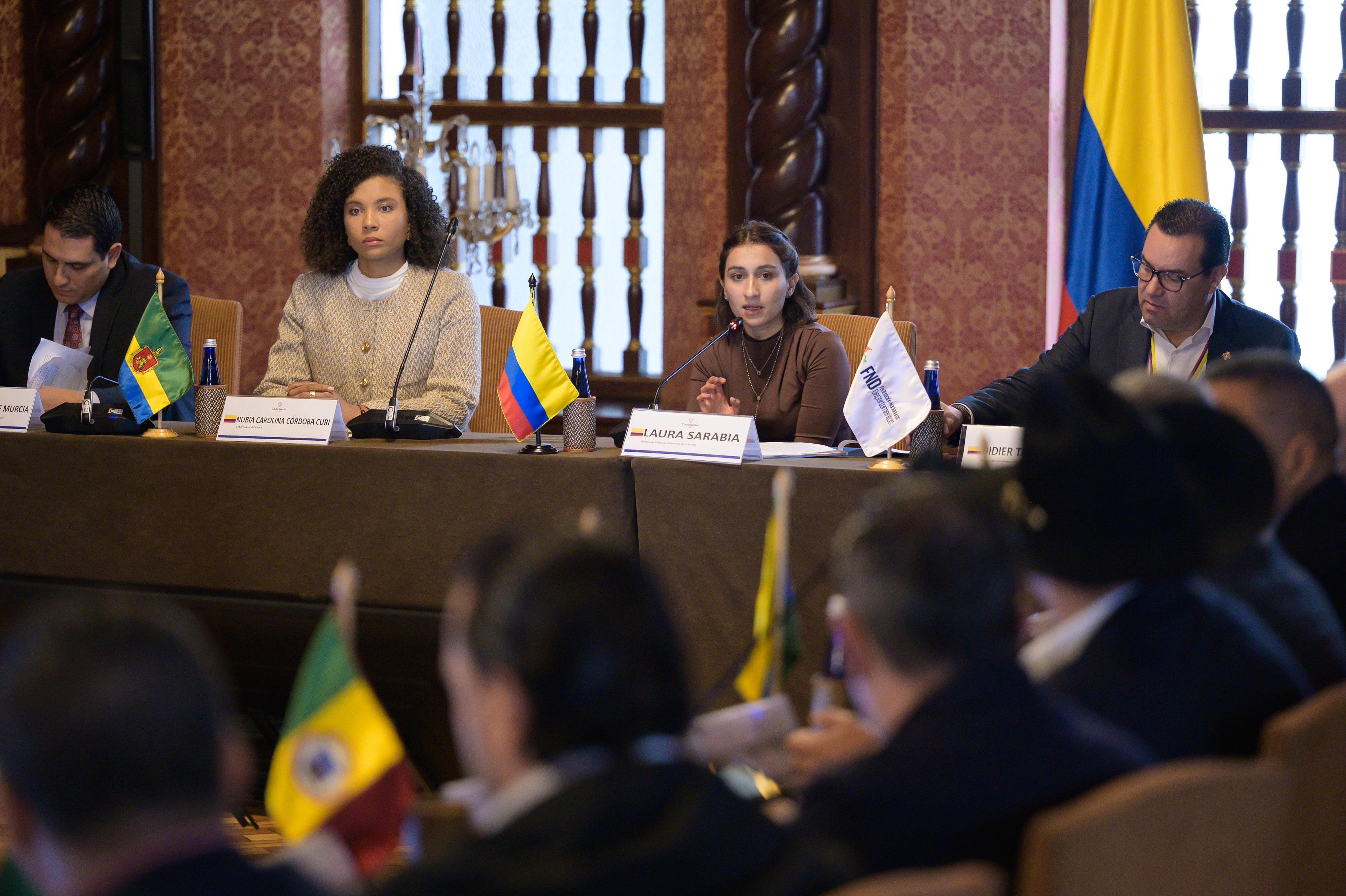 Canciller Laura Sarabia lideró encuentro de Cooperación Internacional con Gobernadores para apoyar a las regiones en proyectos claves para los subnacionales