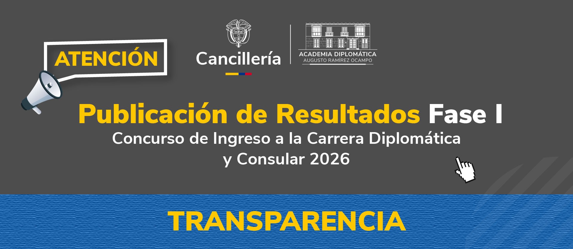 Publicación de Resultados Fase I del Concurso de Ingreso a la Carrera Diplomática y Consular 2026
