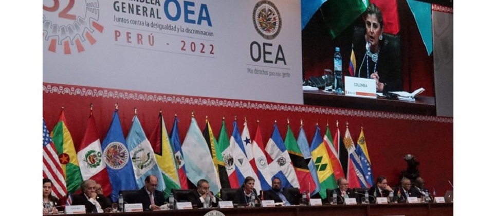 Viceministra Laura Gil agradeció el apoyo político y financiero de la MAPP-OEA y los Países Observadores, fundamental para materializar la política de Paz Total del presidente Gustavo Petro