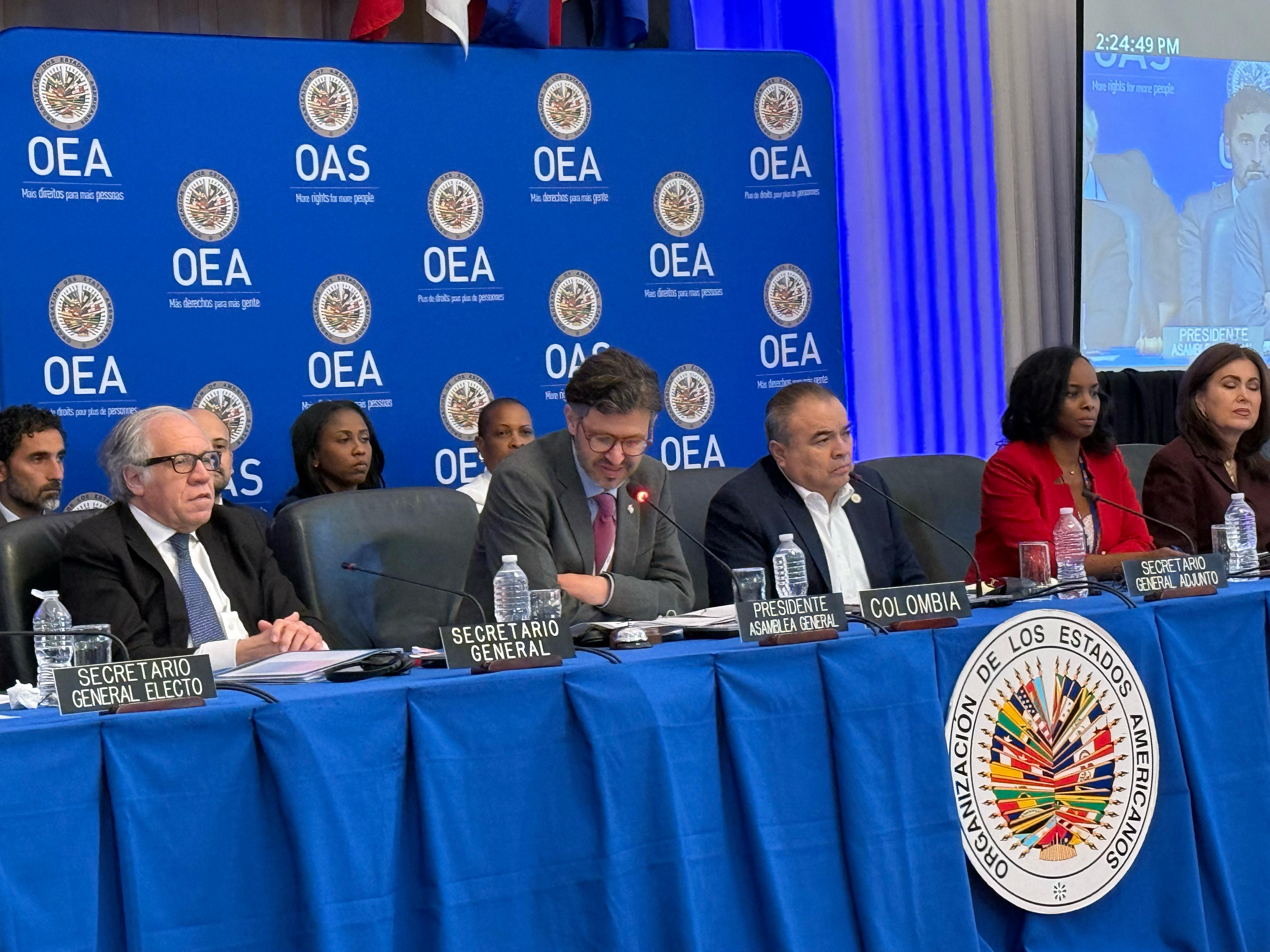 Viceministro de Asuntos Multilaterales, Mauricio Jaramillo Jassir, participó en la Asamblea General de la OEA