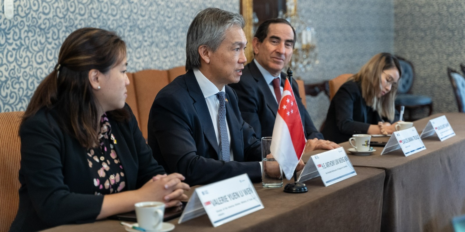 En el marco de la visita del Ministro de Estado de Comercio e Industria de Singapur, Alvin Tan, la Cancillería y la delegación de Singapur revisan e impulsan los temas de la agenda bilateral