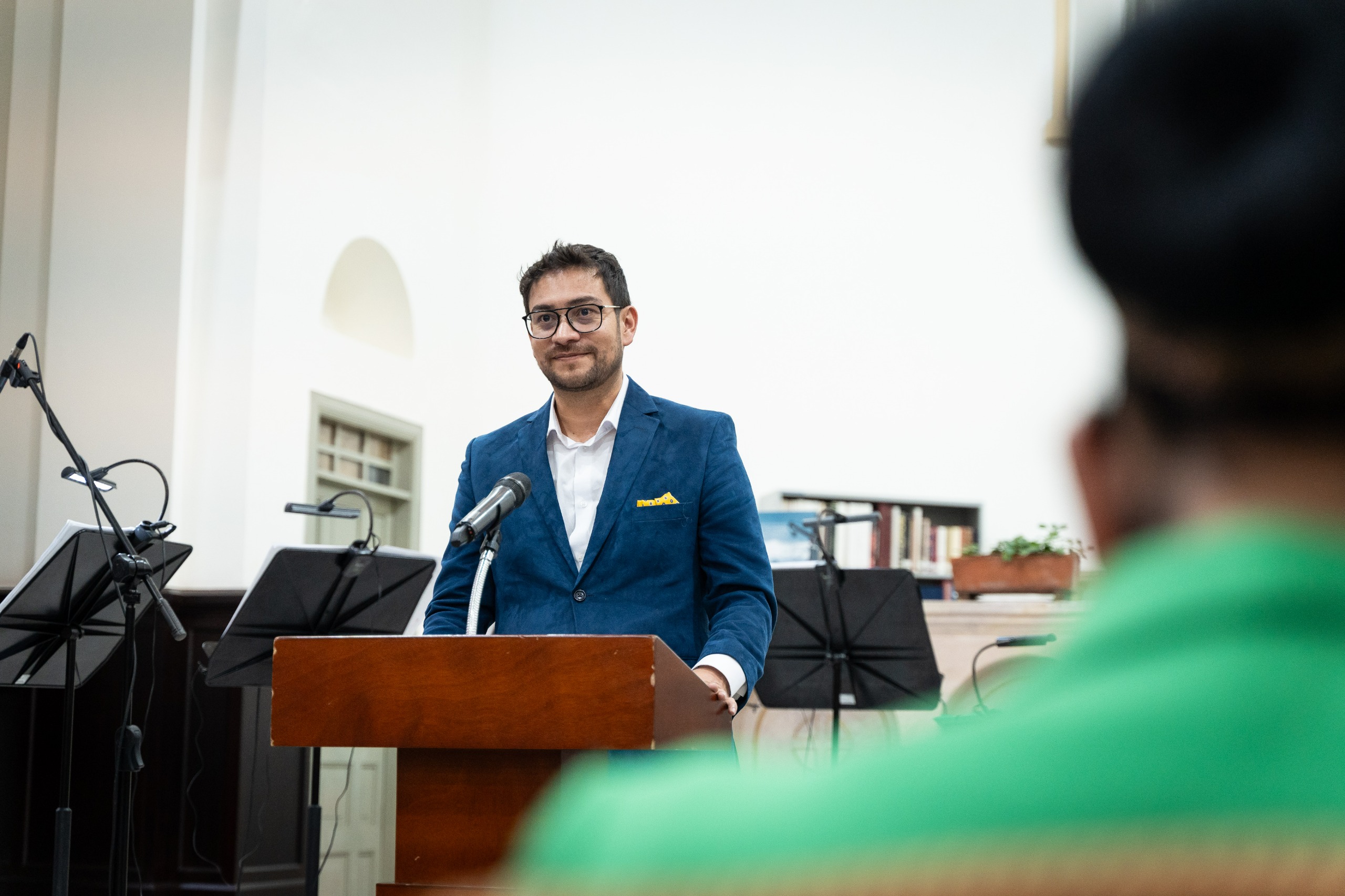 Concierto del septeto de música colombiana un evento que celebró el 20 de julio y los 70 años de la Biblioteca Marco Fidel Suárez