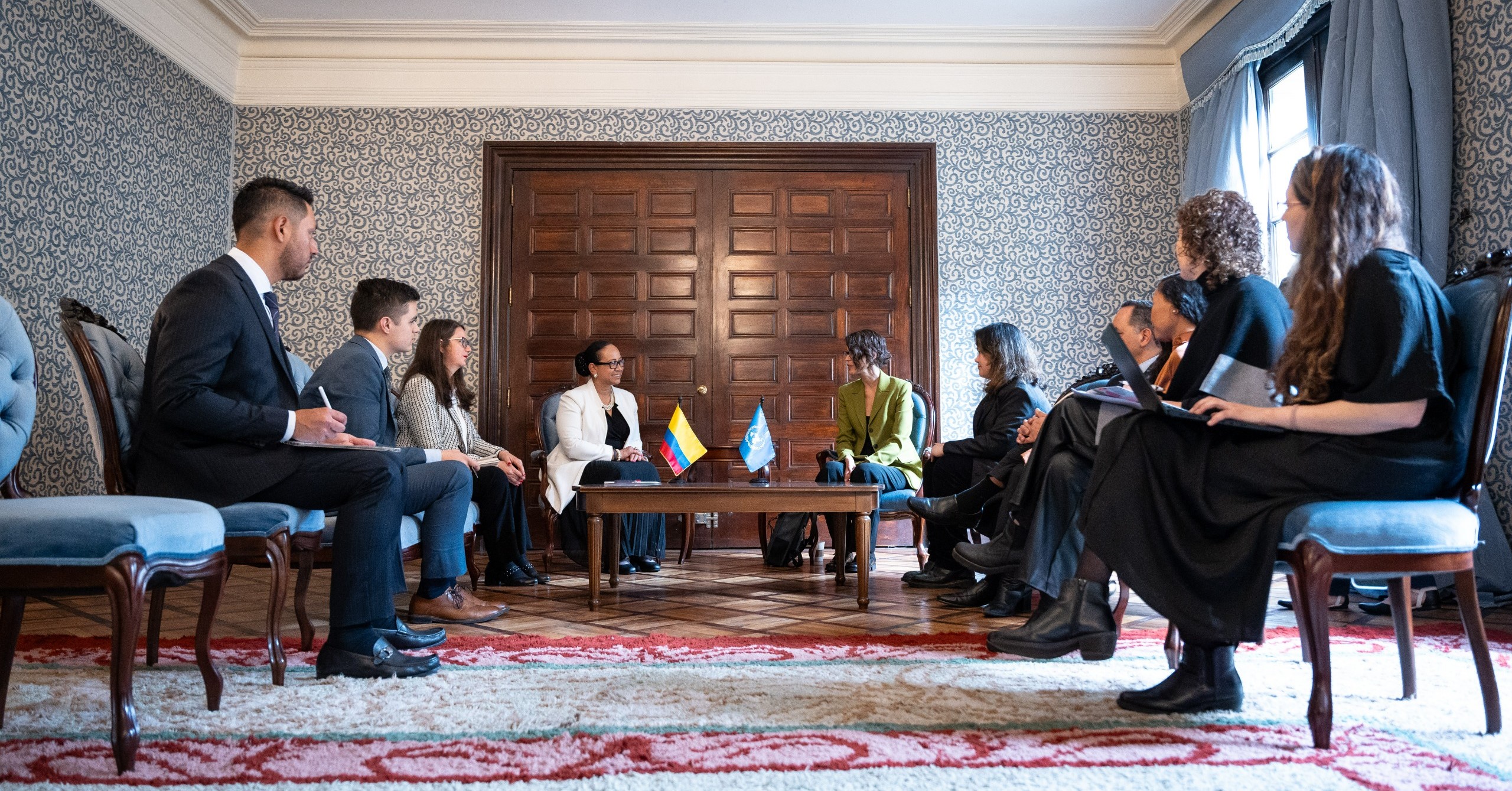 Viceministra de Asuntos Multilaterales, Elizabeth Taylor Jay, recibe al Grupo de Trabajo de las Naciones Unidas sobre la cuestión de los derechos humanos y las empresas transnacionales y otras empresas.