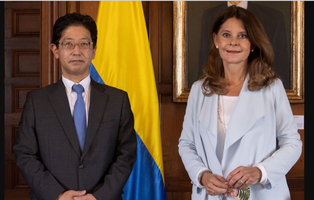Vicepresidente y Canciller se reunió con el nuevo Embajador de Japón en Colombia, Takasugi Masahiro
