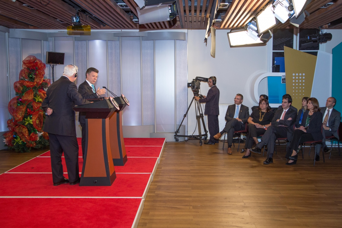 Presidente Santos y Gobernador de Canadá
