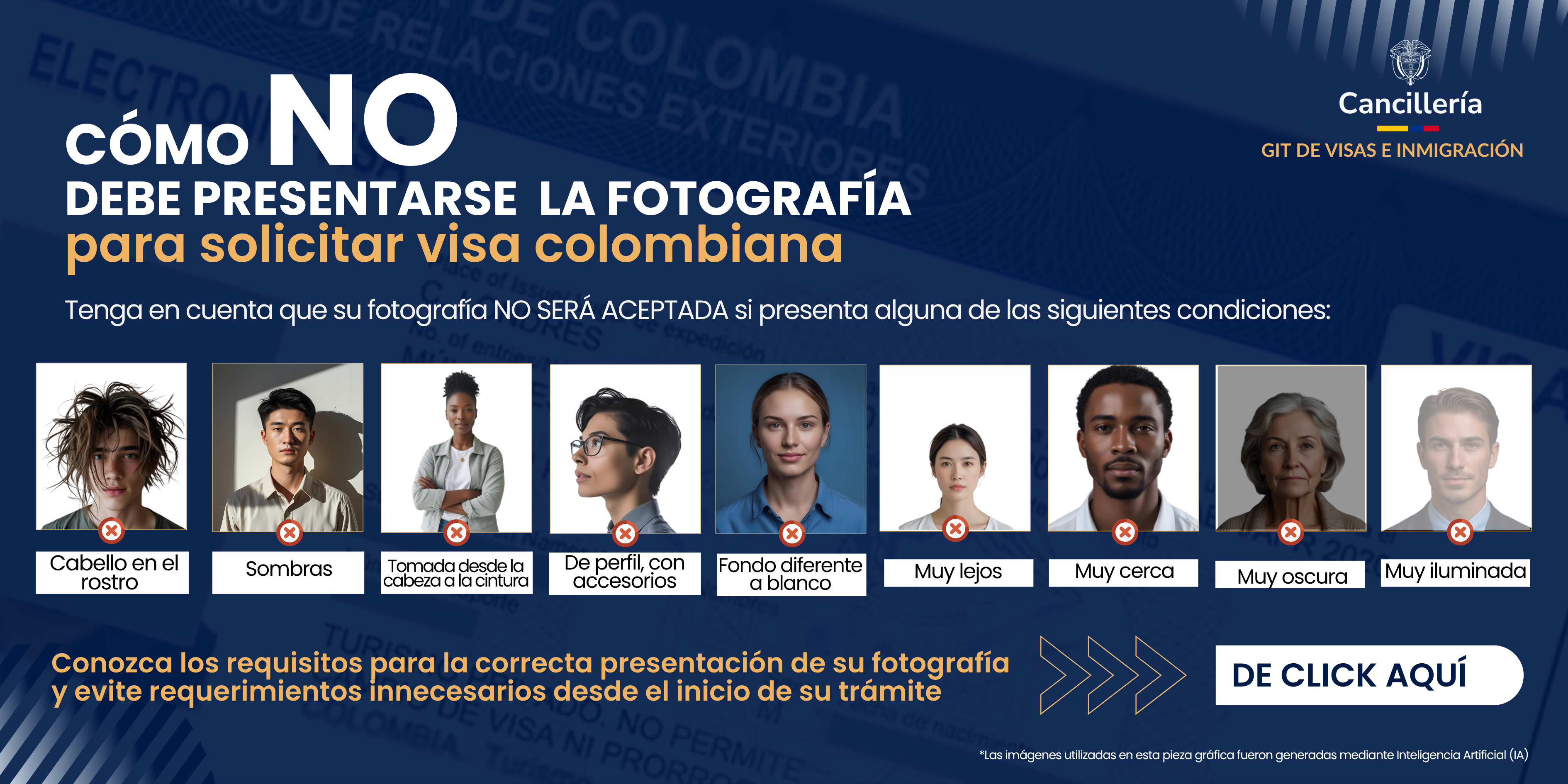 Fotografía solicitar Visa