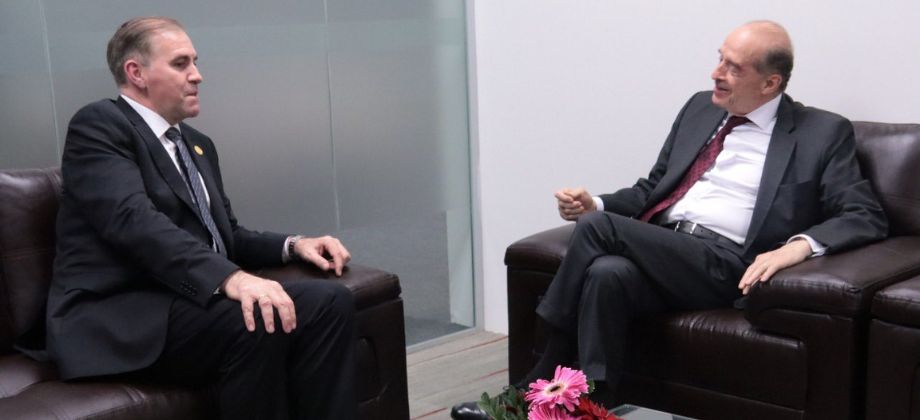 Ministro Álvaro Leyva Durán se reunió en Perú con su homólogo de Paraguay, Julio César Arriola