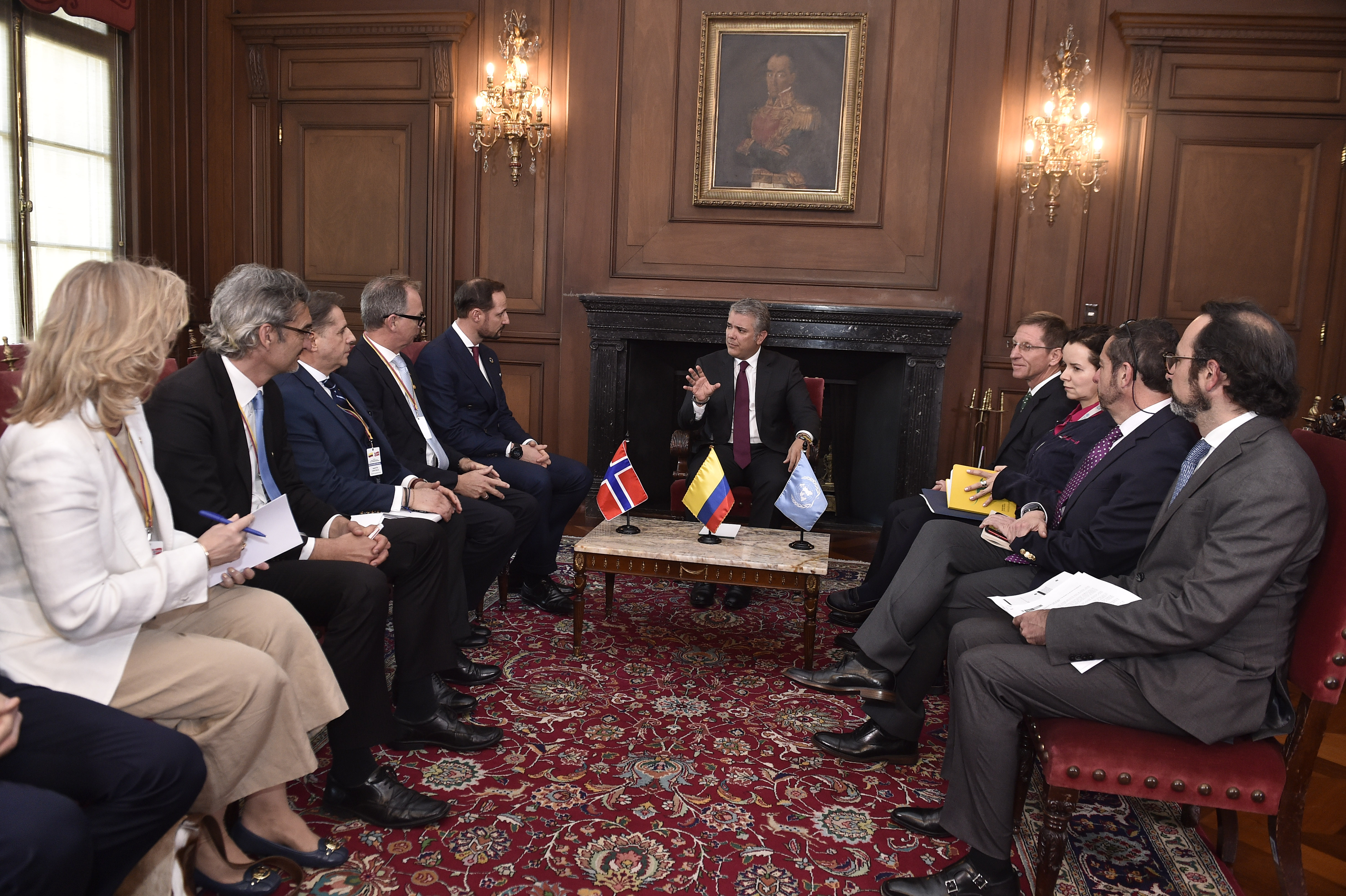 El Príncipe Haakon Magnus reiteró al Presidente Iván Duque el compromiso del PNUD y de Noruega para apoyar el proceso de estabilización como paso clave para la consolidación del desarrollo sostenible en Colombia