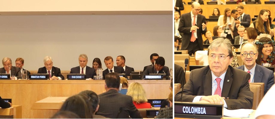 Canciller Holmes Trujillo acompañó al Presidente Iván Duque en la cumbre sobre los Bosques que se realiza en el marco de la Asamblea General