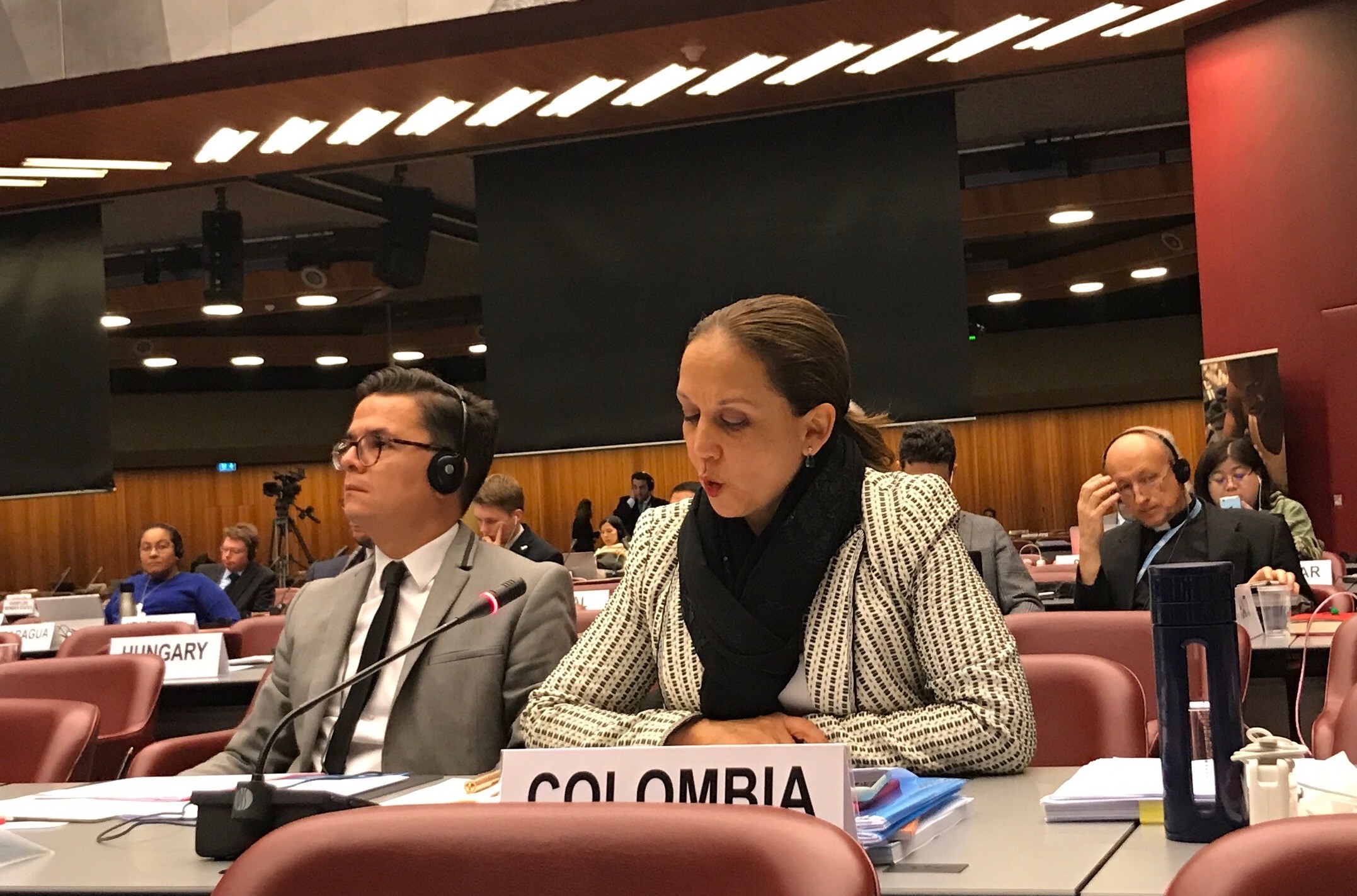 En debate general del Consejo de la OIM, la Representante de Colombia ante la ONU en Ginebra destacó acciones del Gobierno Nacional para afrontar migración venezolana