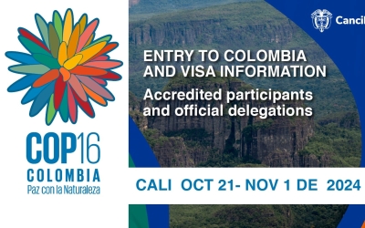 Entry to Colombia and visa information - Accredited participants and official delegations