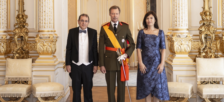 Presentación de credenciales del Embajador de Colombia Jorge Rojas ante el Gran Duque de Luxemburgo