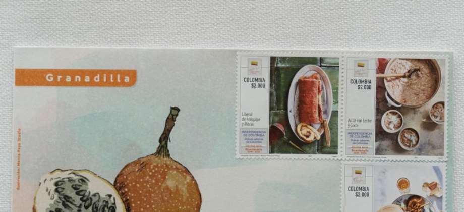 ”Sabores de Colombia”, una edición filatélica que rinde homenaje a la gastronomía del país