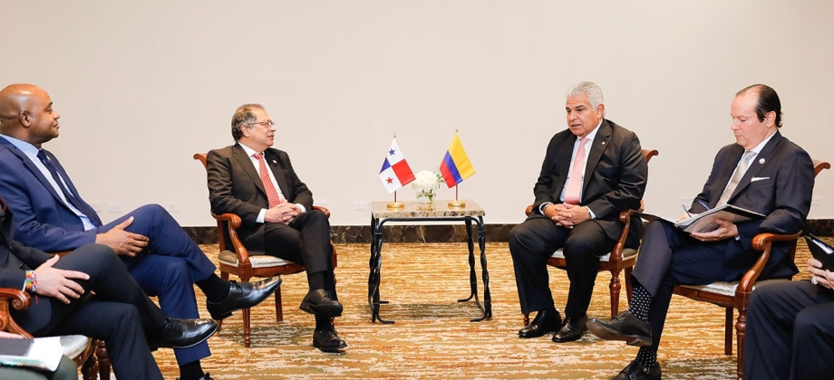 Migración, comercio bilateral e interconexión eléctrica, temas abordados por presidentes Gustavo Petro y José Raúl Mulino, de Panamá