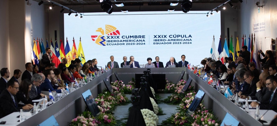 Colombia ratifica su compromiso con la inclusión social, la integración regional y el desarrollo sostenible en la XXIX Cumbre Iberoamericana en Ecuador