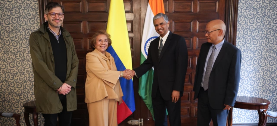Ministra de Relaciones Exteriores (E) fortaleció relaciones bilaterales con el secretario del Hemisferio Oriental de India, P. Kumaran