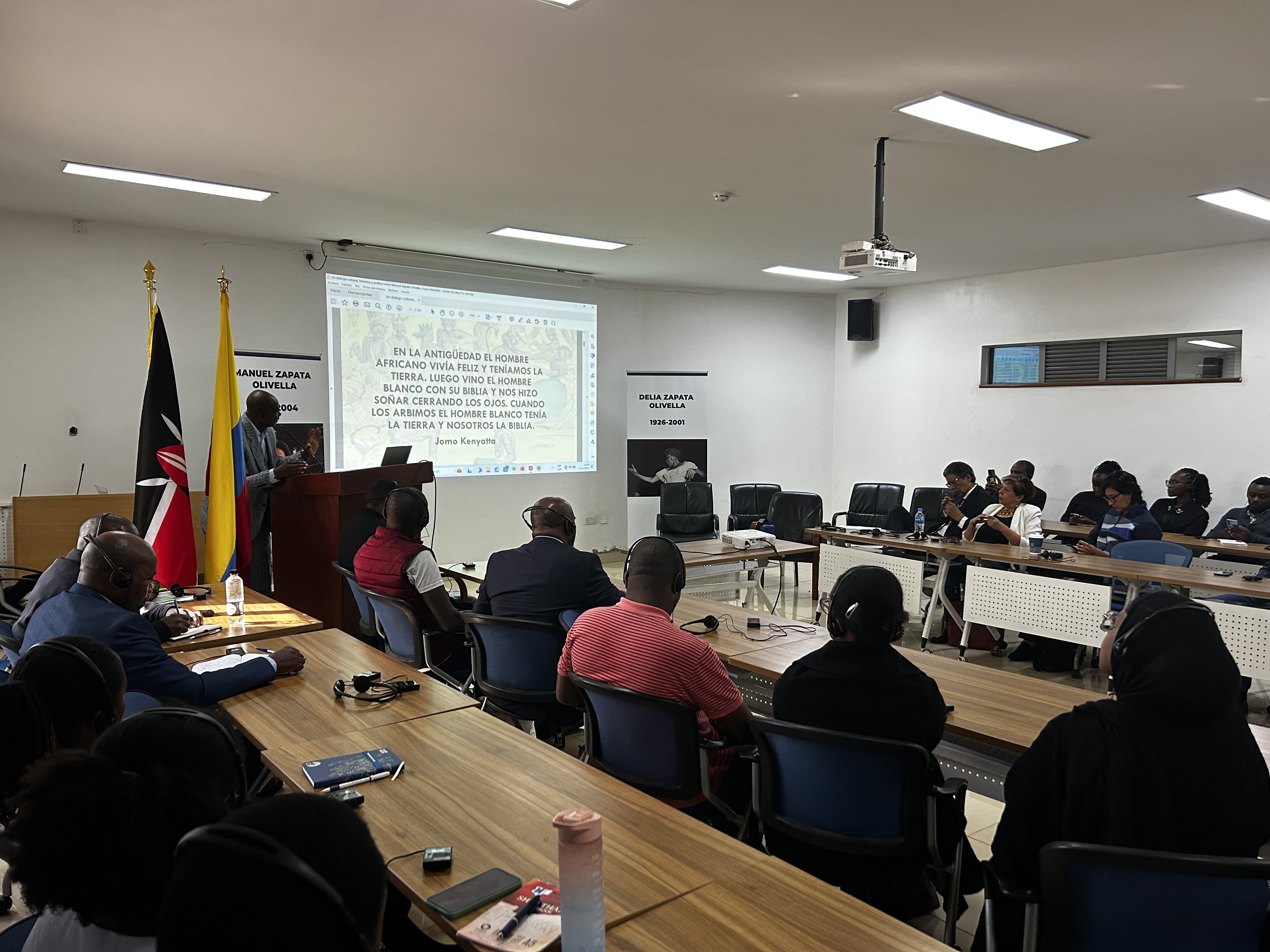 Evento: Legado de Manuel y Delia Zapata Olivella en Colombia y Africa. Universidad de Nairobi - Kenia-