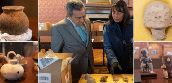 Colombia recupera 274 piezas de su patrimonio arqueológico