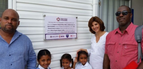 Canciller Holguín inauguró casa lúdica en Providencia