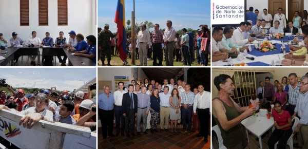 Canciller Carlos Holmes Trujillo finalizó en Norte de Santander su gira por la zona de frontera para conocer el impacto generado por la migración de venezolanos